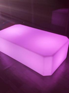 防le七彩发光茶几八角卡台充电酒吧台K水TV酒d店卡椅座87922户外