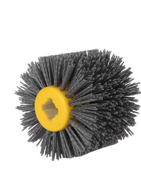 厂家直供尼工业毛轮刷磨料机丝打磨抛光拉丝不锈QIL钢龙拉丝轮