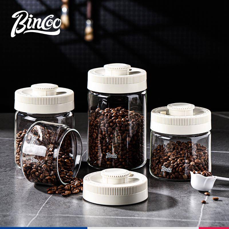 incoo咖啡BLG01豆保存罐B压玻璃密罐咖啡粉储存罐防潮真空储物封