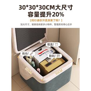 实意木凳子家用储物凳纳凳沙MNC发脚门口换鞋凳凳创拼收色茶几凳