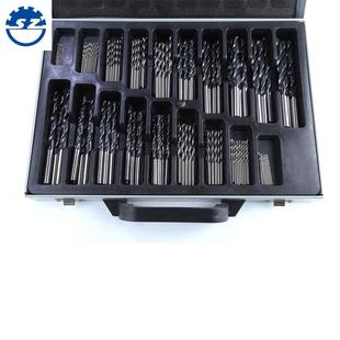 0DXKmm套装 高铁盒速钢麻花钻头11 厂家 0件套直柄麻花钻套装 17装