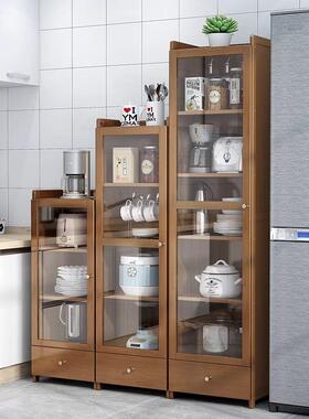 餐边柜夹缝抽屉收柜厨房冰纳箱缝隙柜式落66093客厅子储物地柜一