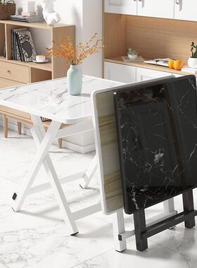 折叠桌新餐桌家用简易吃饭WKK桌户外便携摆椅摊款折叠桌租房包边