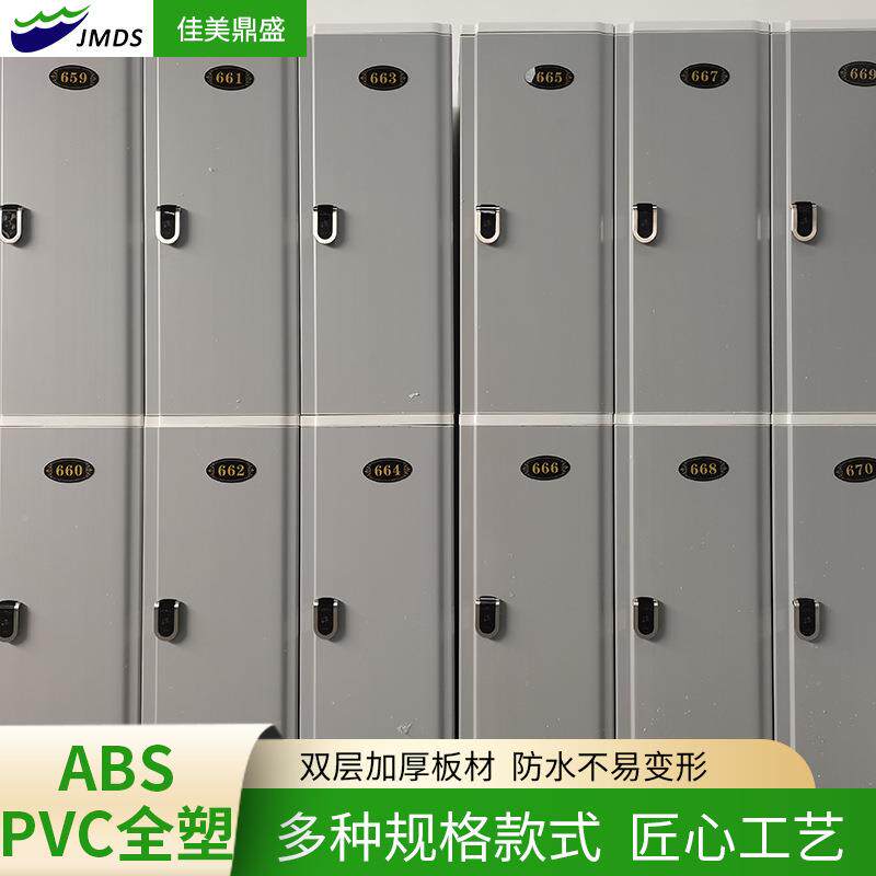 厂家塑衣柜双层防水防潮更电子用锁储物柜多功全能泳池JMDS-302更