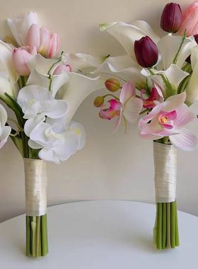 仿真花婚礼030201手捧韩花娘伴娘婚领证结婚婚纱摄新影庆式新中式