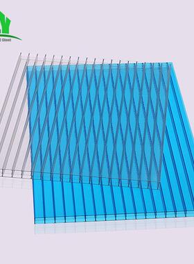 PC阳光板采光板工程透JCV明p阳c板阳光板10mm明PC光板透彩色定制