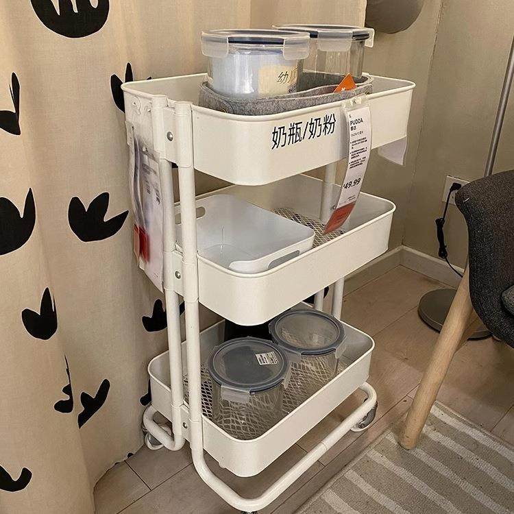 厨拉斯克小推车零食置物F98S65T7架储容物架客厅大量储物家居收房