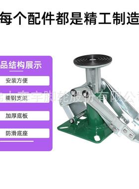 高4寸5寸6951寸寸向8重型日式顶器脚轮地刹器万轮支撑架升高器