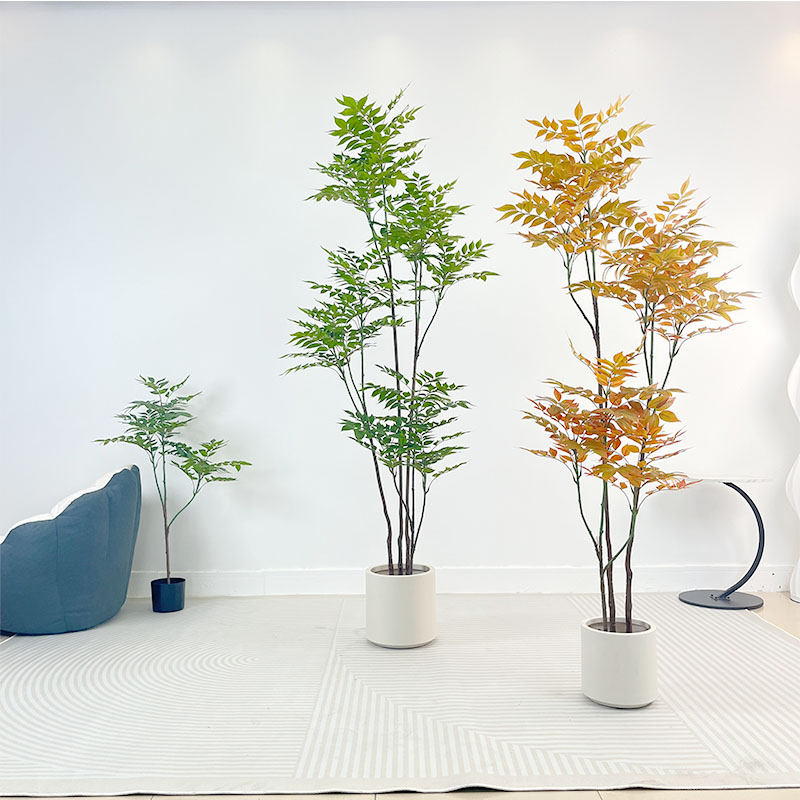 仿真绿植漆木树轻奢室内客厅装饰摆件盆栽仿生植物直播Z间造景假