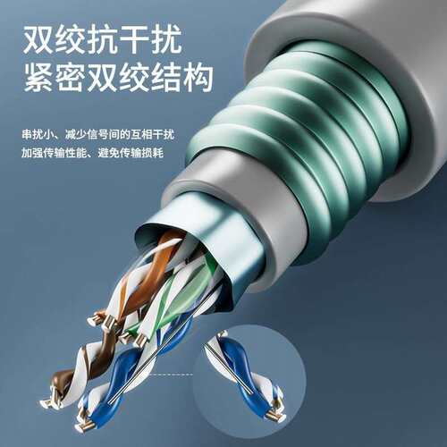 防老鼠咬铠装网线国标屏超五类网络线家用无氧室外专用防水户外埋