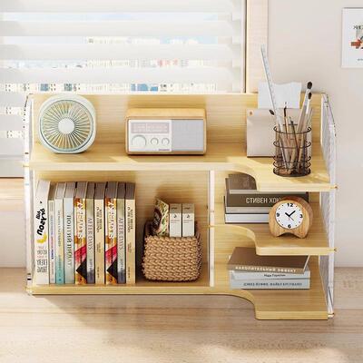 小书架面儿童绘27518本纳盒书桌桌分层置物架写字收台课桌飘窗整