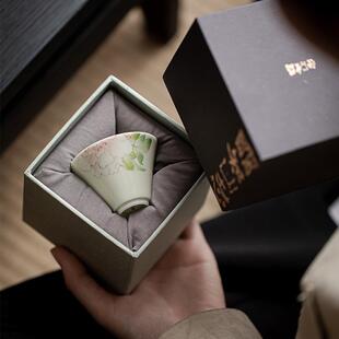 丹青明知山志果国色天香云茶杯手mitc绘归牡陶瓷品茗杯功夫茶具单