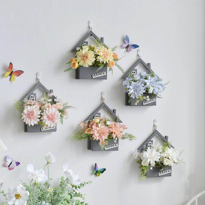 挂花艺套装仿真壁花挂壁墙WRS5v37I花篮假花绢花墙装体饰品面装饰,家居饰品,壁饰,淘宝优惠券,粉丝福利购,淘宝优惠卷