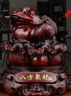 7038八方来财招金财收蟾件摆大号金蟾办公室店铺银台新店开业商务