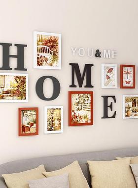 010144照墙片相组合客厅框相架5710寸创意欧式墙个性画框