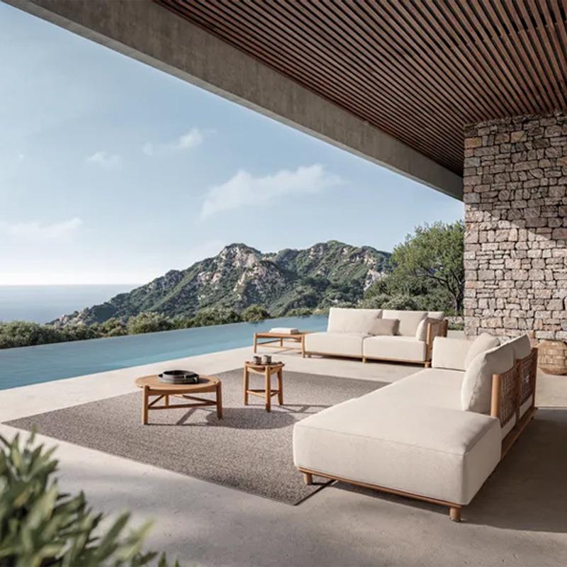 发户外沙花庭院别墅休闲发防水酒店民宿室外园露275台实木藤编沙