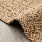 田风园胶工黄麻编织地毯客厅茶0101几阳台亚麻手卧室床边毯民宿无