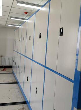 平移式JQB-M钢制密集架资料档案手动转门移动可文件密集柜办公盘