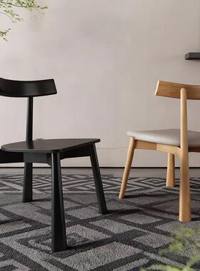 实餐椅家30553用餐厅承认靠背子船餐木饮商用咖啡店洽谈中古风浆