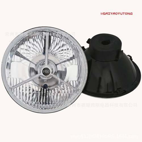 带P700标志7英寸圆灯1大6mm17SY6014T-78m7m寸圆形前大灯金典老爷