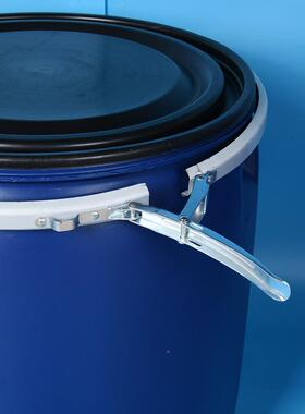 A6L15兰0630L法桶加厚开口塑料圆桶带盖水化工桶海鲜桶发酵泔储水