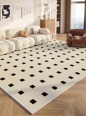 奶油风比家用地圈绒TPR毯利时绒室满耐脏易打理卧防水地垫铺客厅