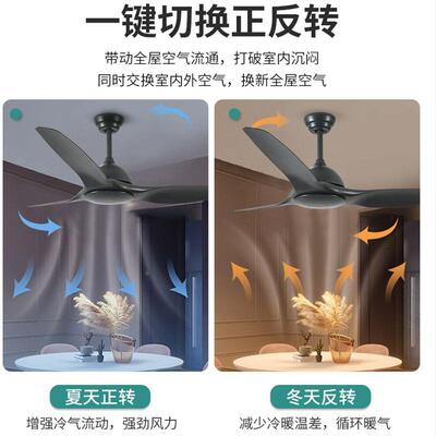 古工业风吊扇客210厅变静音频风力无灯电复扇商用商场餐厅吊顶大