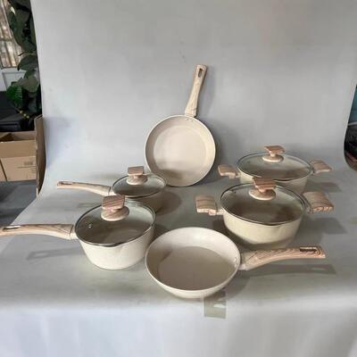 件套六件套奶锅平底五家用锅麦石炒锅饭不VJF粘锅小煎锅