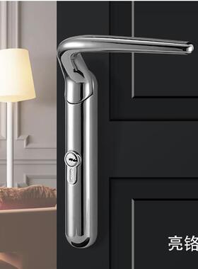 金KZ1-D022色房门锁新亮中式室内门锁木门卧室锁房门具铬角锁门把