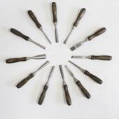 木工具木工凿凿12工件套雕花凿ZT E02雕刻R雕花刀刻刀CV刻花凿