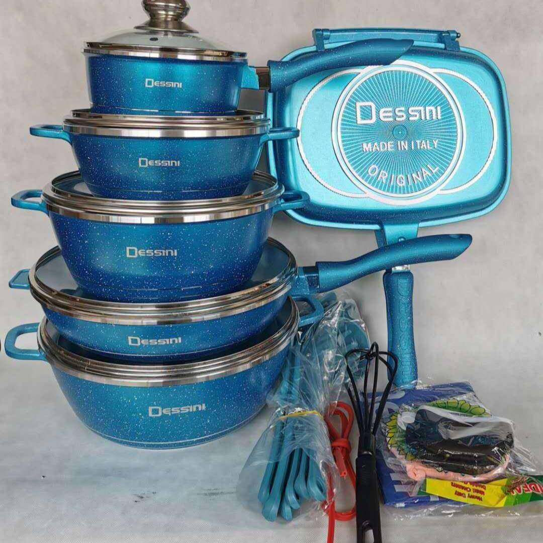 Dessin无品牌/i23件套套锅锅具不粘锅麦饭套装de石ssini炊具套装