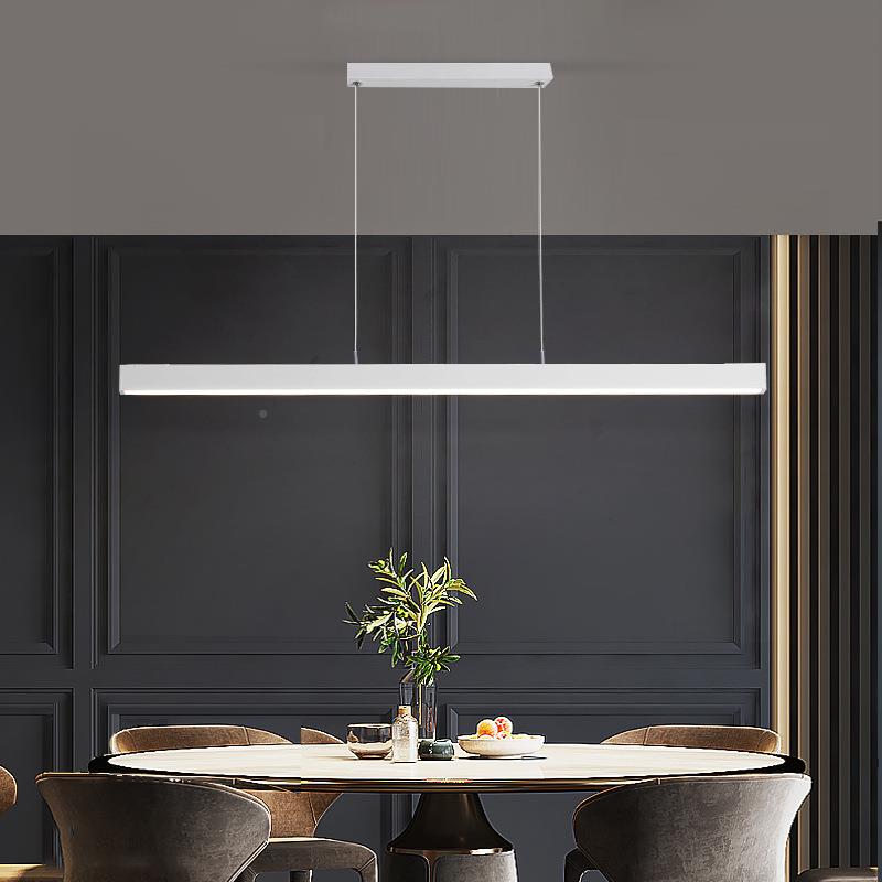 一字吊长条餐厅约灯现代简创意会736议室台吧台饭前厅客厅餐桌家
