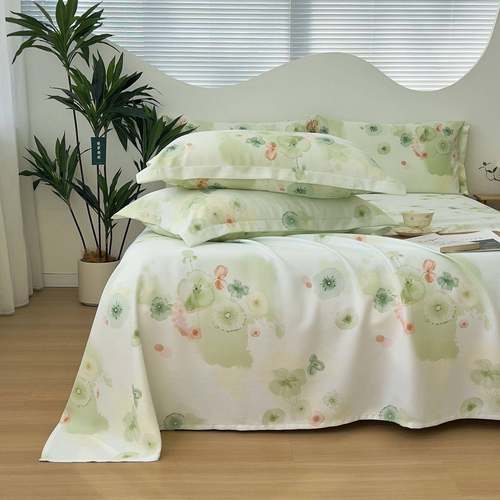 重磅竹维凉夏季清新透气席床单纤床上用品活性厂家直供花凉感凉印