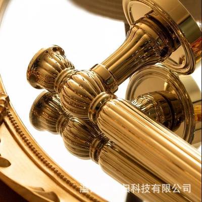 奶油法式搭卧室门锁室内房门门把手风锁美式家用木门把门手可配锁