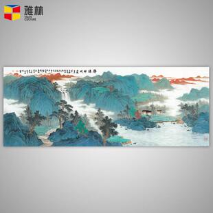 厂热卖办室装饰画芯名人YL201807饰字画大幅公横款山水画家客厅装