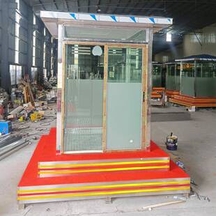 弹玻璃交岗亭门执勤值班室户外通卫执防弹玻璃勤保安亭防迷彩岗哨