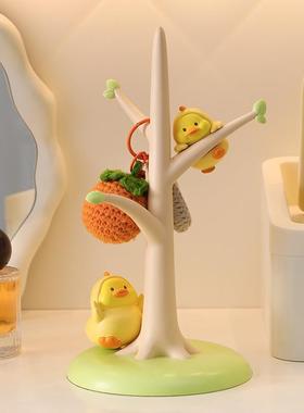 创意礼品抱抱鸭爬新爬架装品MM9083-3乔饰迁居入户玄关收摆纳树脂