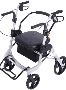 6B7车6老人手物推F76HM6J8车可坐行轻便折叠老年买菜购四轮代步拐