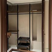 材铝合金型立式 框架F99TJ9J6金属定制衣柜柱铝架砌墙环保开放式 立