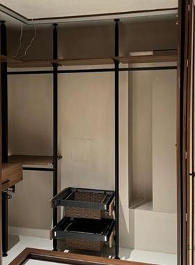 材铝合金型立式框架F99TJ9J6金属定制衣柜柱铝架砌墙环保开放式立