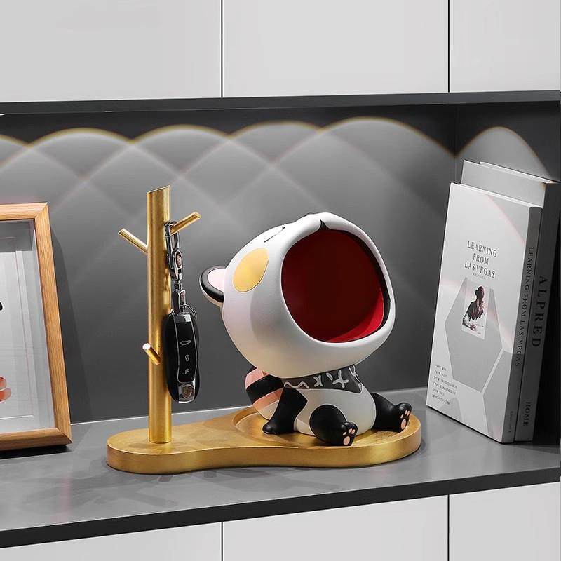 家PRG招财钥匙收纳猫摆件入户关置物架居客厅玄桌面装饰乔迁新居