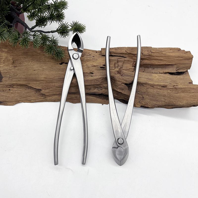 锈高端不工钢盆景具球形剪斜口钳叉枝剪修侧枝AXM盆景造剪型制作