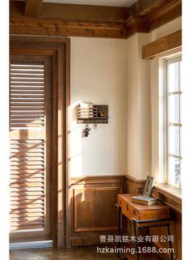 架壁挂式信箱木制玄钥匙关书房浮动架60955置挂物架悬浮壁架邮件