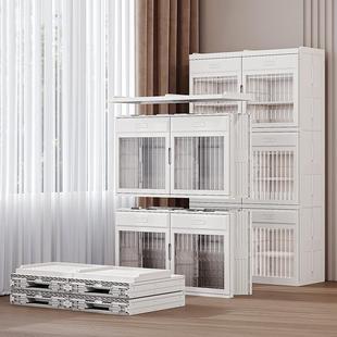 门8001折书叠鞋柜架子免安装家用门口入室防内简易书架收纳柜盒尘