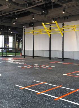 耐磨砖减震橡胶地CRI板室内地面隔音胶地垫地健身房锁扣橡私教地