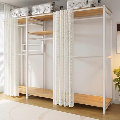 LIZS衣7帽架落地家用挂衣衣架简易柜家置用卧室转角开放式挂衣服