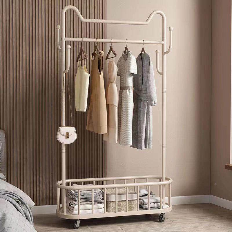 猫衣帽架家用卧室立式晾衣架/容便捷移动脏衣篓大量物置耳架