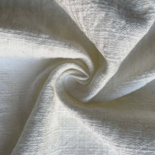 素色坯粗细麻竹节砂法洗亚棉面料加厚国亚麻原色酵洗皱IWO麻9*9现