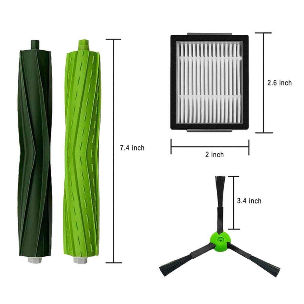 适配irobot刷i7i7i7E5+E5E6件系列扫地机配主刷边滤网套装