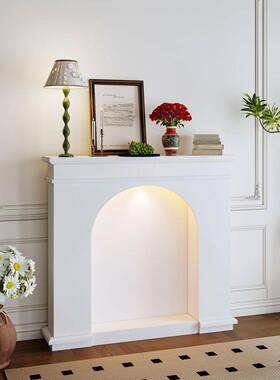 法式i奶油炉发光装饰柜简壁约网红客厅置物柜宿拍摄玄关无品牌/ns